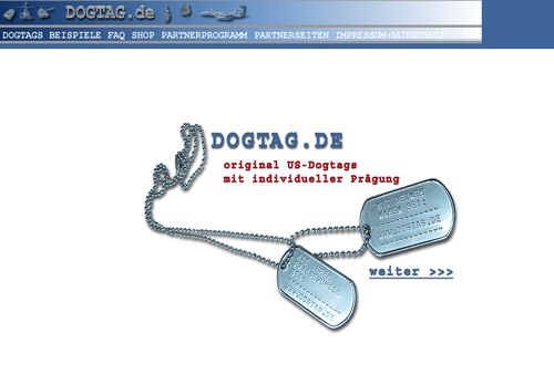 Screenshot Dogtag.de