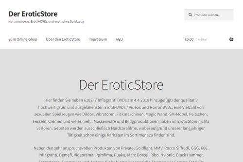 Screenshot EroticStore