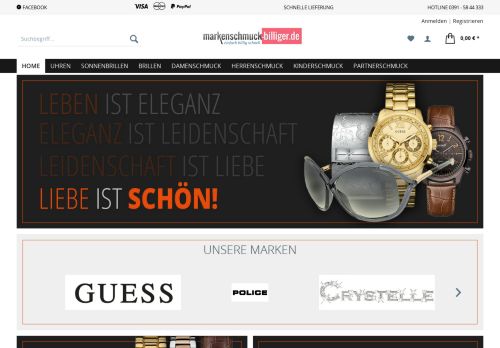 Screenshot markenschmuck-billiger.de - Schmuck unnd Trauringe Shop